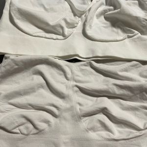 Two pull on bras. 3XL. One never worn